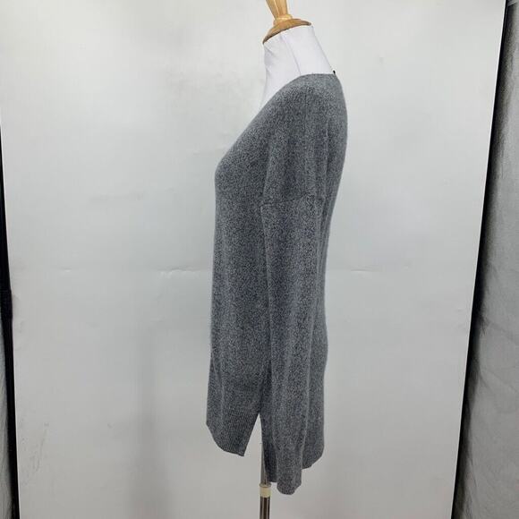 Aqua Sweater Womens S Small Gray Cashmere High Low Pullover Long Sleeve Tunic - Picture 3 of 8